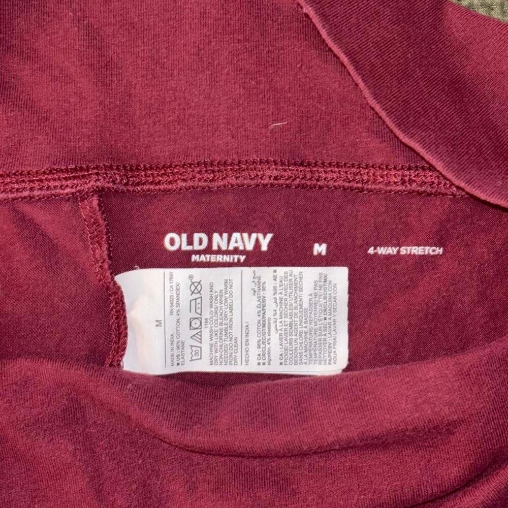 Old-navy-maternity Women's Burgundy and Red Leggings - Picture 3 of 4